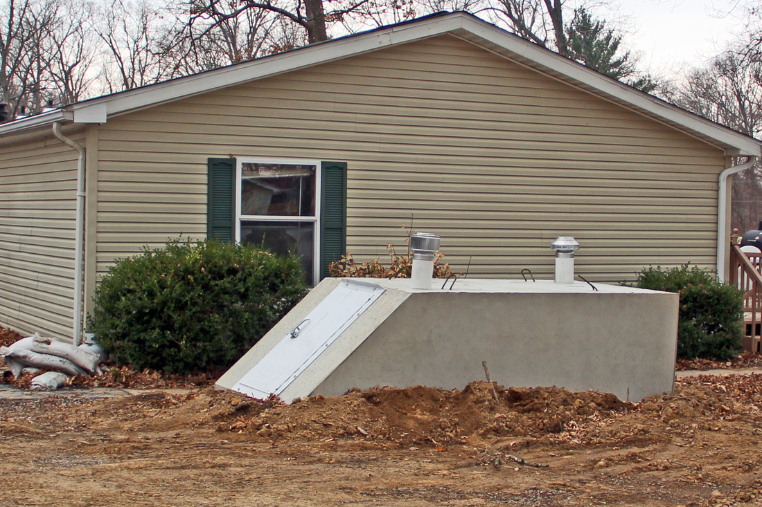 Storm shelter installed